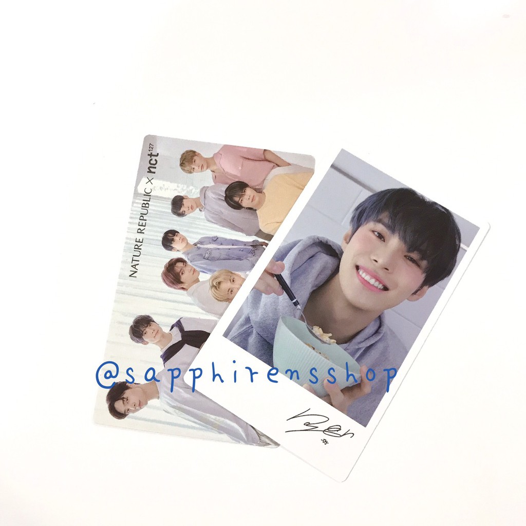 NCT 127 NATURE REPUBLIC NR PHOTOCARD PC KEYRING