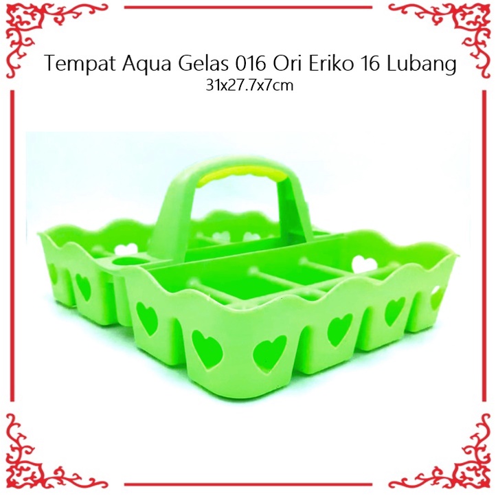 Tempat Aqua Gelas/Wadah  016 Ori Eriko 16 Lubang