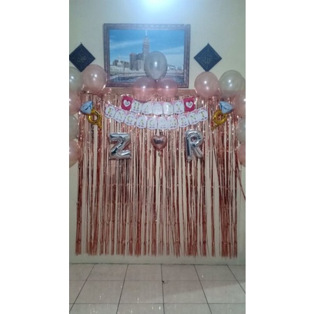 Dekorasi happy engagement / dekorasi tunangan
