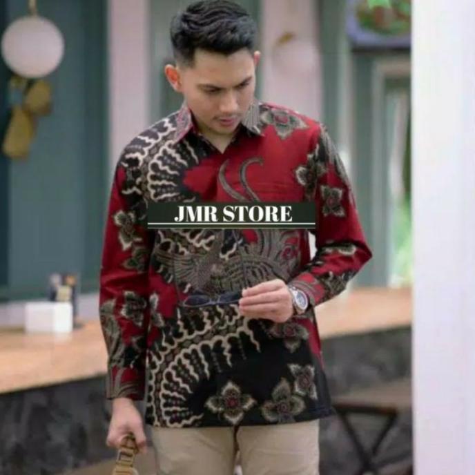 atasan batik pria lengan panjang batik prabu batik baturaden
