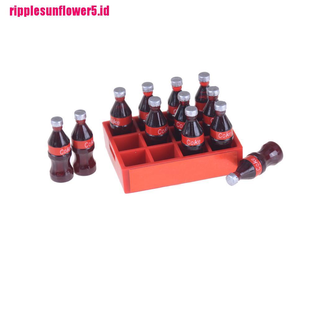 13pcs / set Miniatur Botol Coca Cola Skala 1: 12 Untuk Rumah Boneka