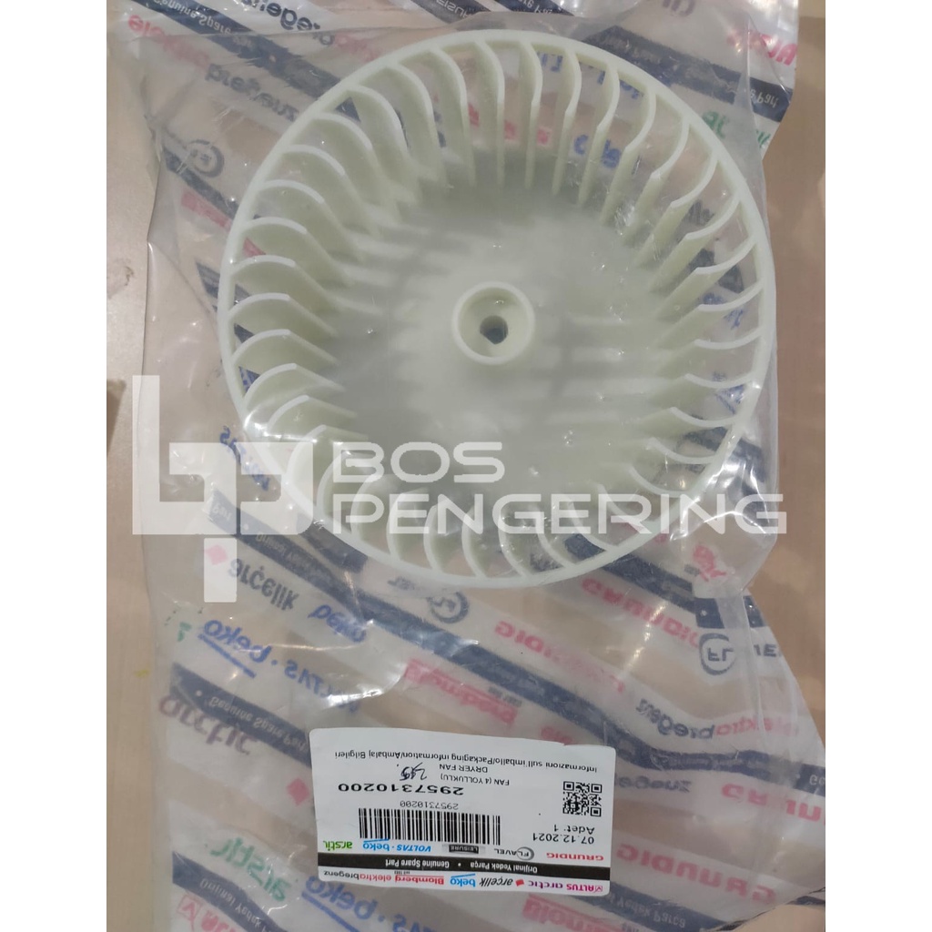 Blower Fan Dryer Beko Kipas Mesin Pengering Beko