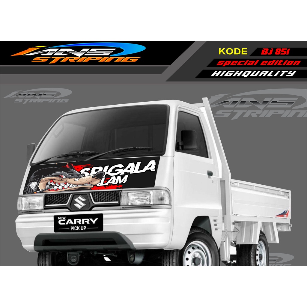 DECAL STICKER KAP MOBIL CARRY/ STIKER KABIN DEPAN MOBIL CARRY PICK UP / STICKER TERBARU