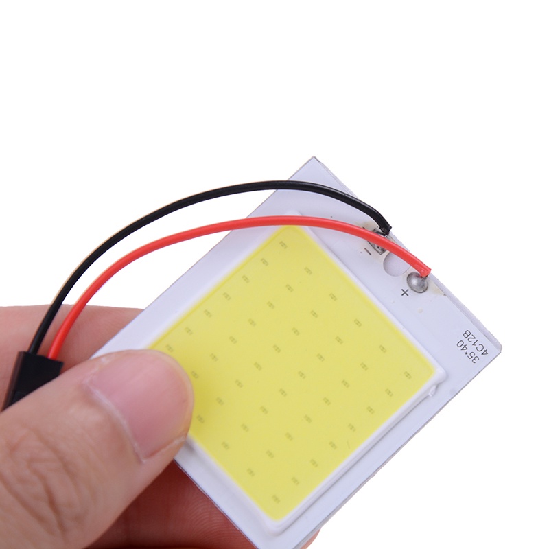 Lampu panel 48 led cob smd 3w 12v Warna Putih Untuk interior Mobil