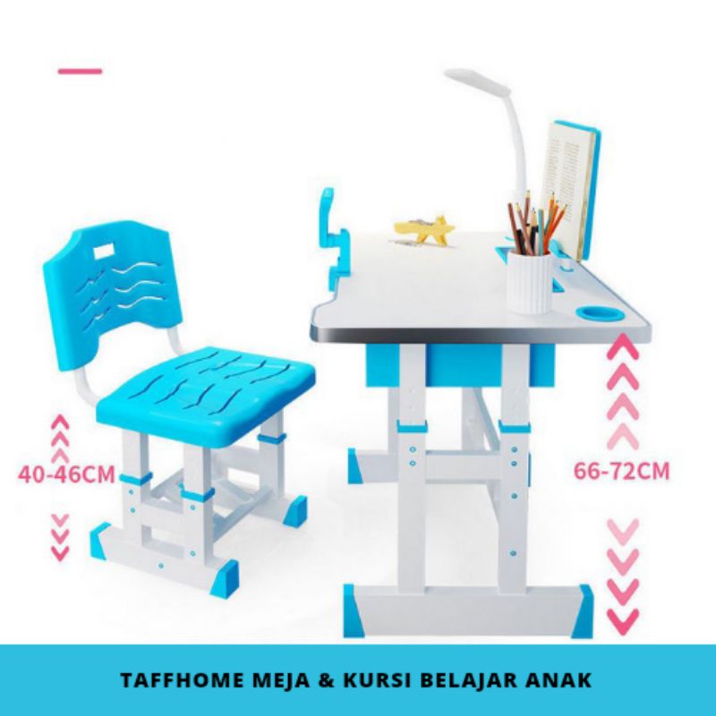 Meja Belajar Anak Lucu 46x70cm Portabel