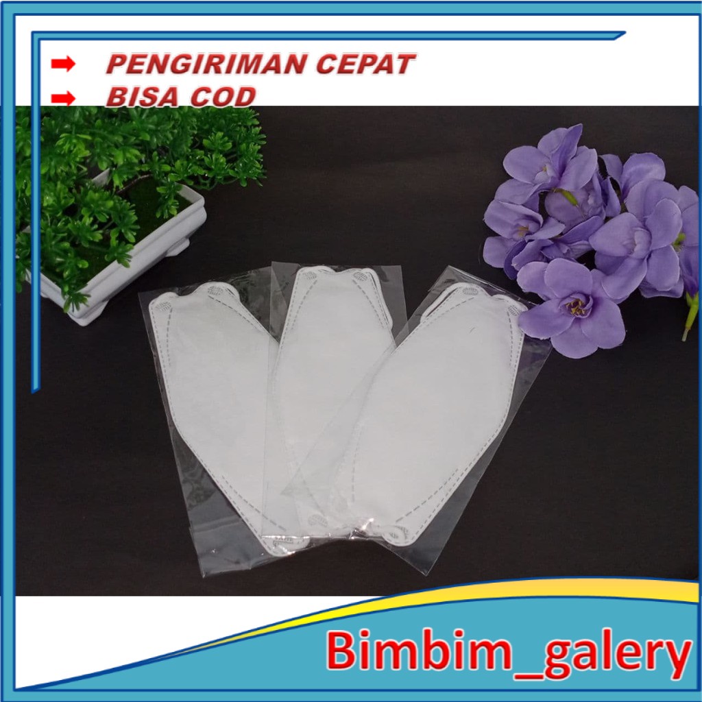 Masker KF94 tebal (4 lapis/premium) Isi 10pcs - PUTIH BIMG