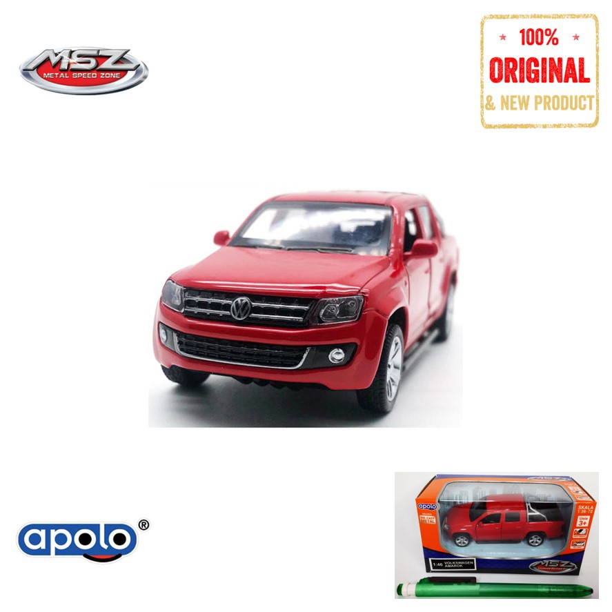 Apolo MSZ Licensed Die-Cast Metal Car Volkswagen Amarok 1:46 Mainan Mobil