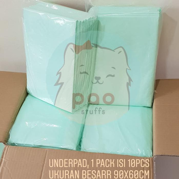 Underpad Perlak Besar Ukuran 90 X 60Cm Untuk Anjing Kucing Pee Poop