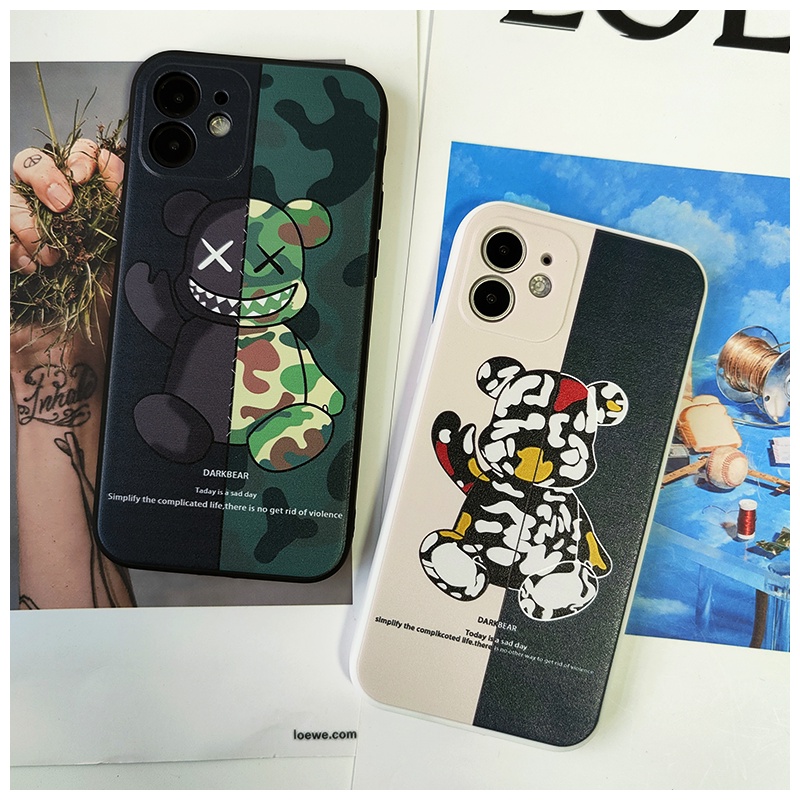 OPPO A94 A95 A74 A54 4G 5G A37 A39 A57 A16 A15 A15S A53 A33 A52 A92 A12 A91 A31 F11 F9 A5S A7 A5 A9 2020 Realme XT C11 C12 C15 C17 C20 C20A C21 C21Y C25 2021 8 7 7i 6 6i 5 5S 5i Narzo 50a 20 30 C1 PRO RENO 3 4 4F 5 5F 6 6Z lovely bear Soft CASE-6
