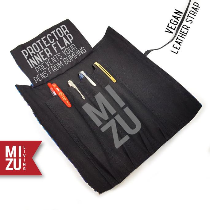 

MIZU HIKIZURI Gold Pen Kimono Roll Up Pencil Case Tempat Pen Gulung