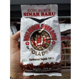 

KOPI BUBUK SINAR BARU CAP BOLA DUNIA SUPER 250g Kemasan baru -kopi bubuk lampung kopi bubuk bola dunia - kopi robusta lampung - kopi asli tanpa campuran