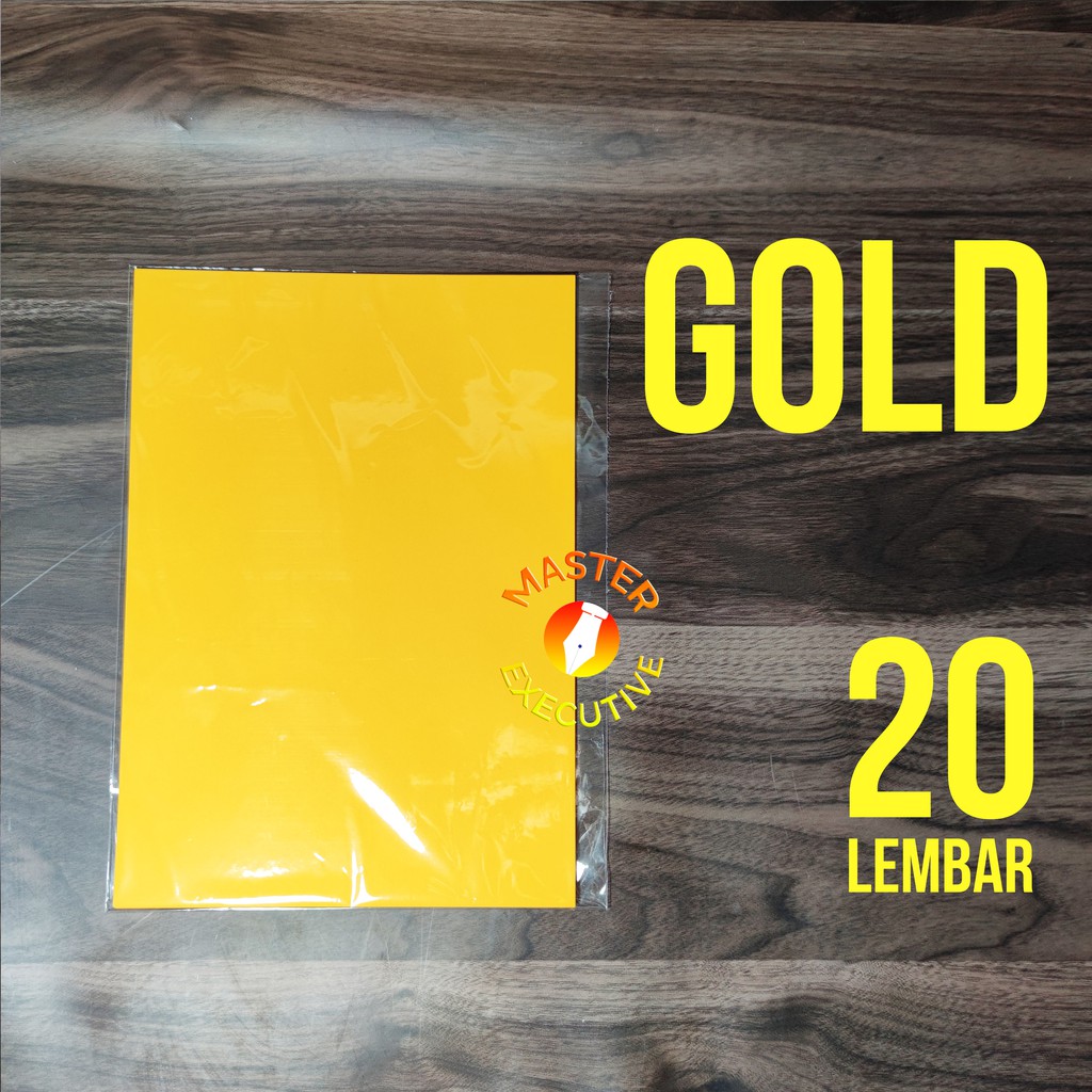 

[Pak - 20 Lembar] Sinar Dunia Color Kertas A4 80 gsm Gold Kuning