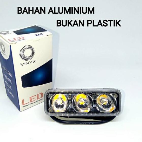 Promo» Lampu LED Tembak E03 Sorot Cree 3 Mata 9 Watt RTD VINYX 