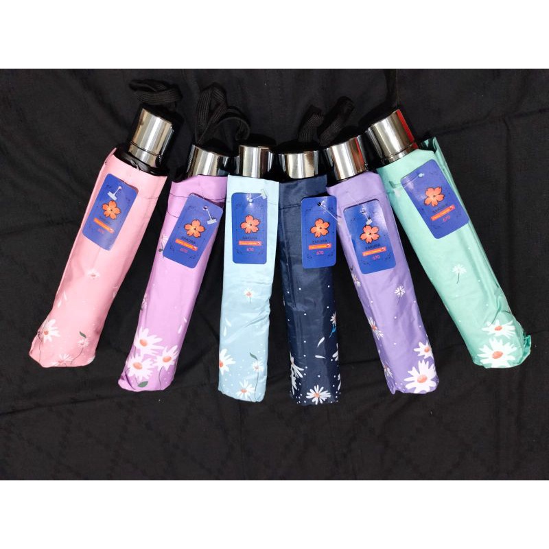 Payung Lipat Jumbo Merk SAKURA Motif Bunga 670 ORIGINAL