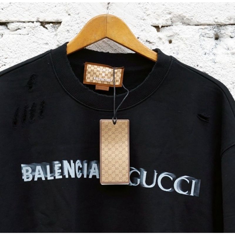 SALE Sweatshirt Gucci x Balenciaga Black - S