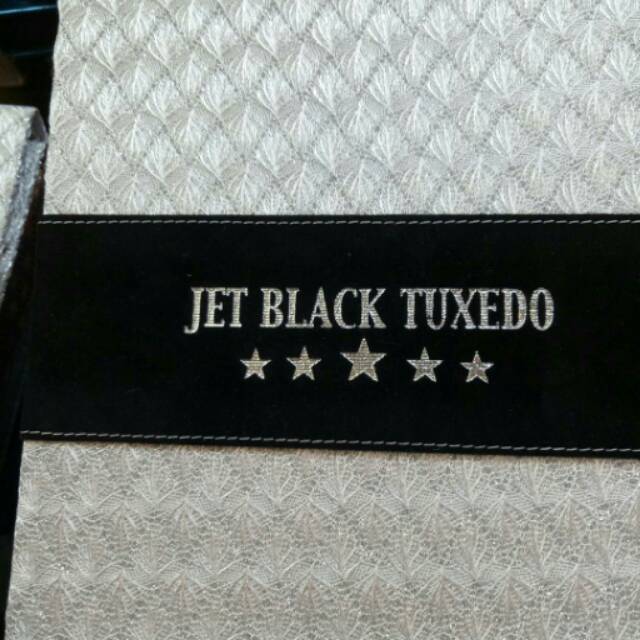 BAHAN JAS/KAIN SEMI WOOL/ JET BLACK TUXEDO
