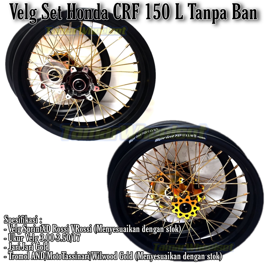 Velg Set Ring Set PNP Honda CRF Ring 17 Model Supermoto Honda CRF 150
