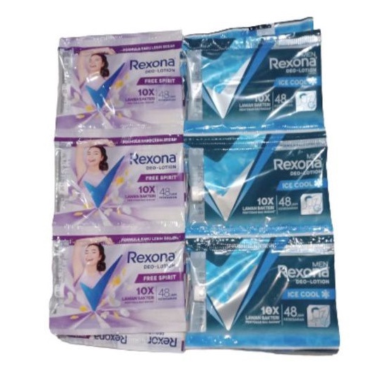 Rexona Women / Rexona Man Deodorant Renteng (Isi 12sachet @9ml) Renceng
