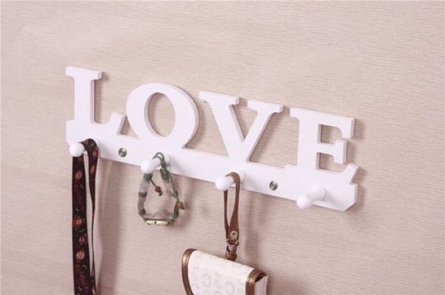 ( LOVE ) RAK DINDING VINTAGE UK 37 x 9 CM Tempat Kunci