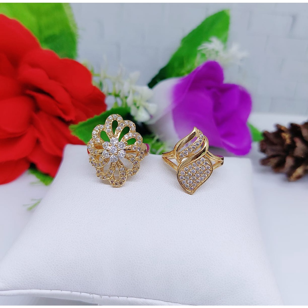 Cincin Permata Xuping Lapis Emas 18A-24A