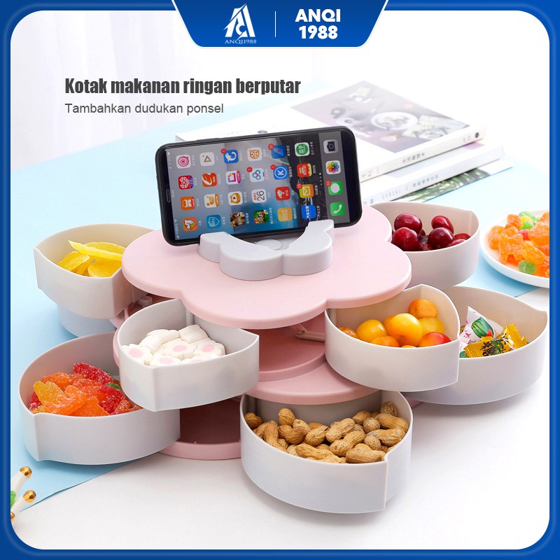 ANQI 1988 TOPLES BUNGA 2 TINGKAT / TOPLES PUTAR BENTUK BUNGA
