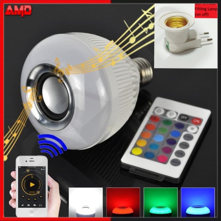 Speaker Lampu Bluetooth Model Lampu Bolham/lampu