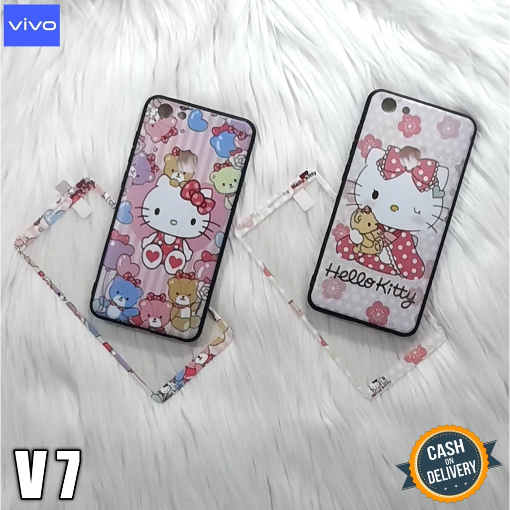 Case Vivo V7 Softcase Fuze + Tempered Glass