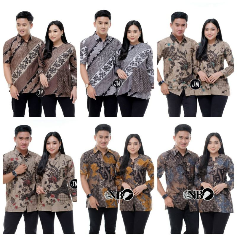 Rama Shinta Couple - Melani Set Couple Lilit Rovella Batik Couple Modern top 1