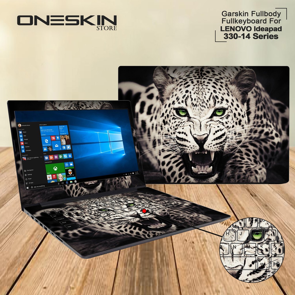 Garskin Laptop Cover Lenovo Ideapad 330-14 330-14AST-81D500-33ID Fullbody Fullkeyboard