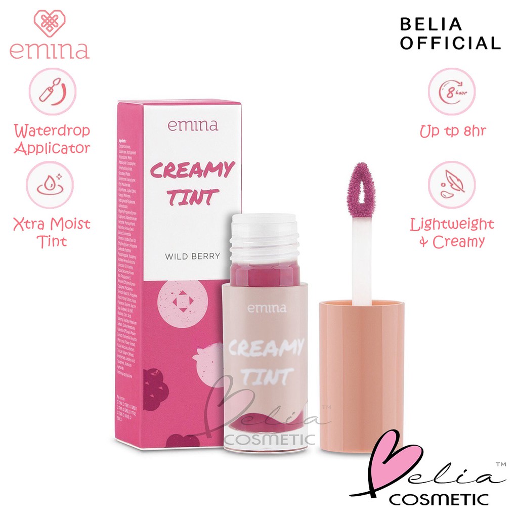 ❤ BELIA ❤ EMINA Creamy Tint NEW 1-5 3.6g | lip tint creammy emina creamytint