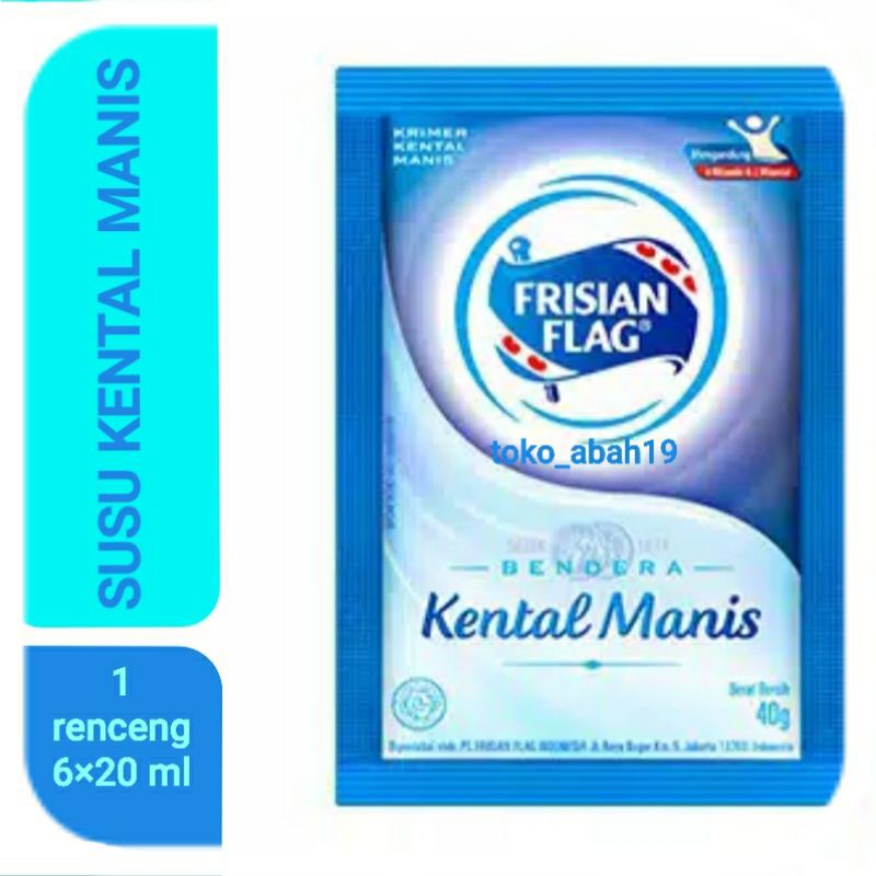 

Susu Kental Manis Frisian Flag Sachet 6x20ml