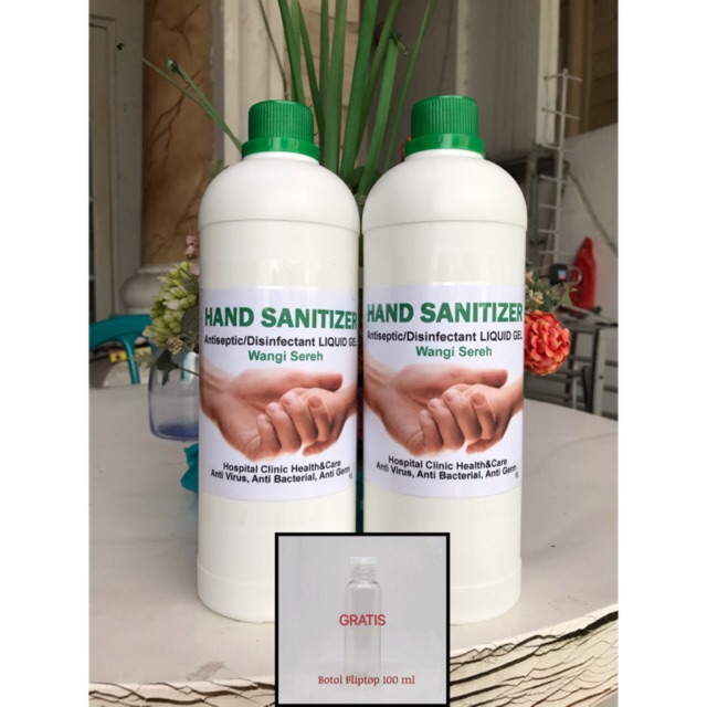 Hand Sanitizer Liquid GEL Wangi Sereh - 1 Liter