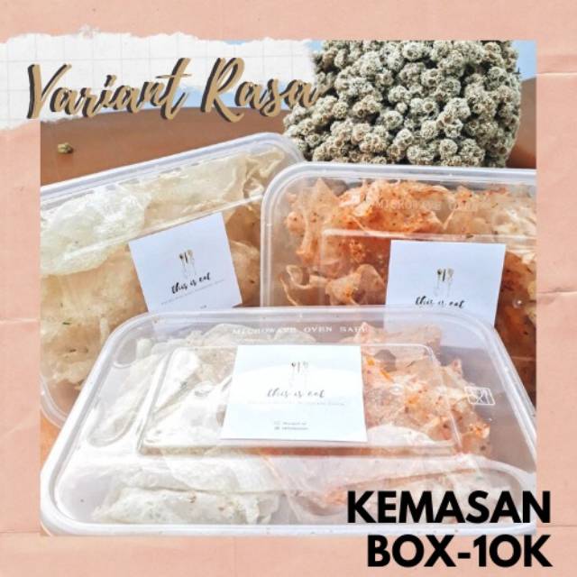 

KRIPIK KACA ELOD KEMASAN BOX 10K