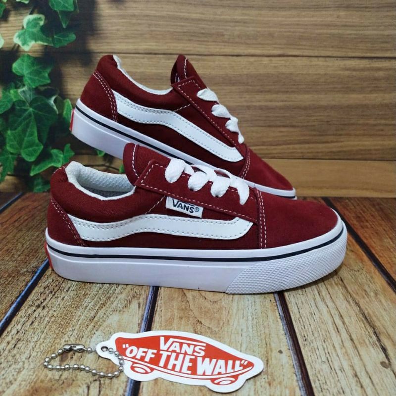 (PREMIUM QUALITY) SEPATU ANAK LAKI LAKI // SEPATU ANAK PEREMPUAN MODEL TALI // SEPATU SEKOLAH ANAK // SEPATU VANS OLD SKOOL ANAK