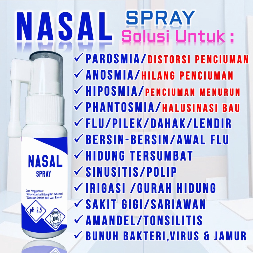 Nasal Spray Anosmmia Semprot Hidung Anti Bakteri Virus Corona Dewasa Anak Balita