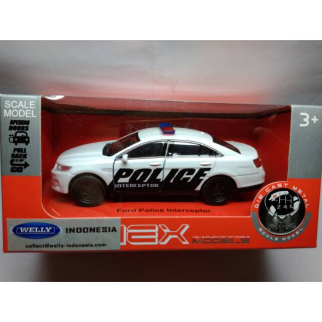Diecast welly nex Ford police interceptor putih