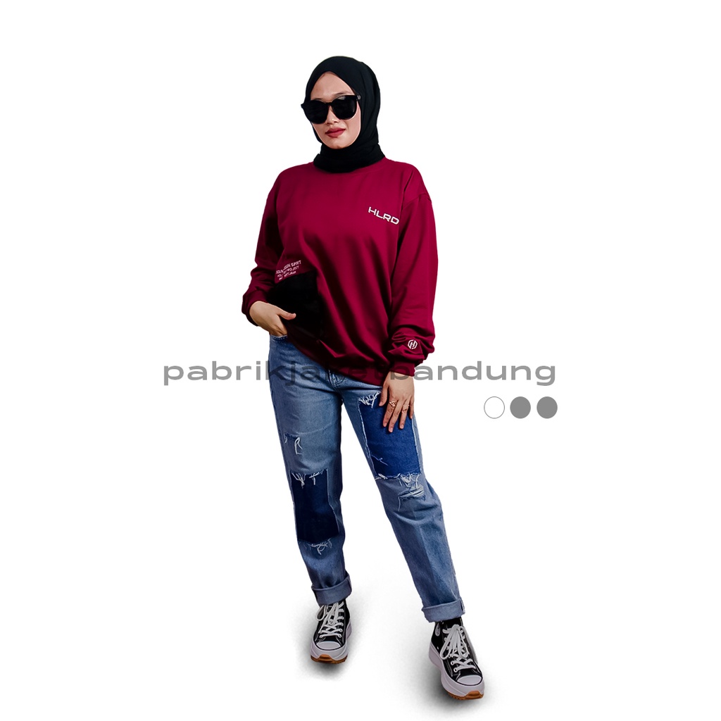 HOLYRIDER Sweatshirt Pocket Down Maroon