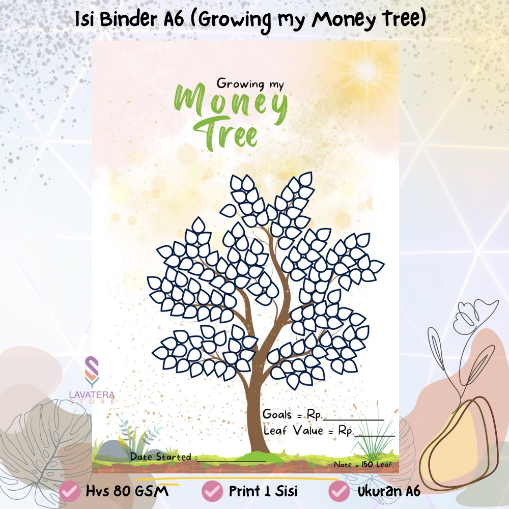 

Isi Binder A6 Saving Challenge / Tantangan Menabung