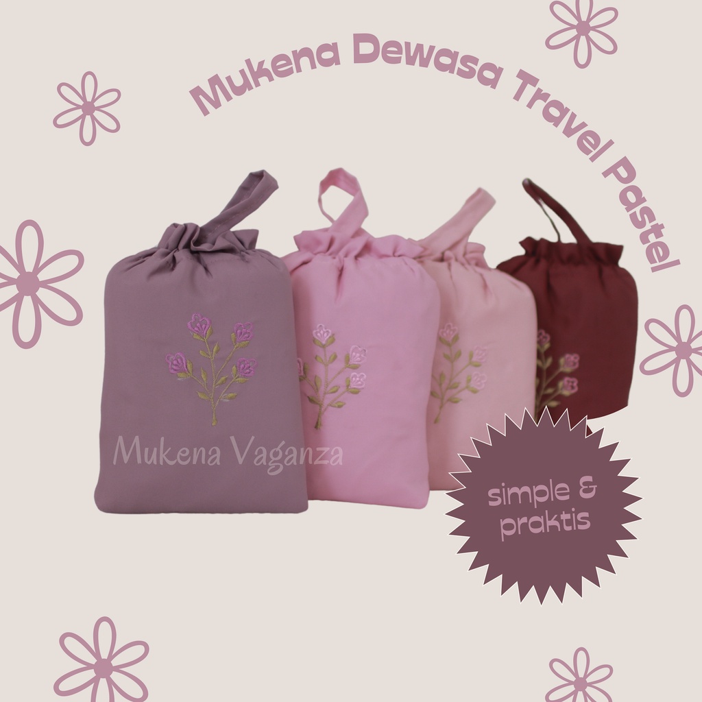 Mukena Dewasa | Mukena Travel pastel