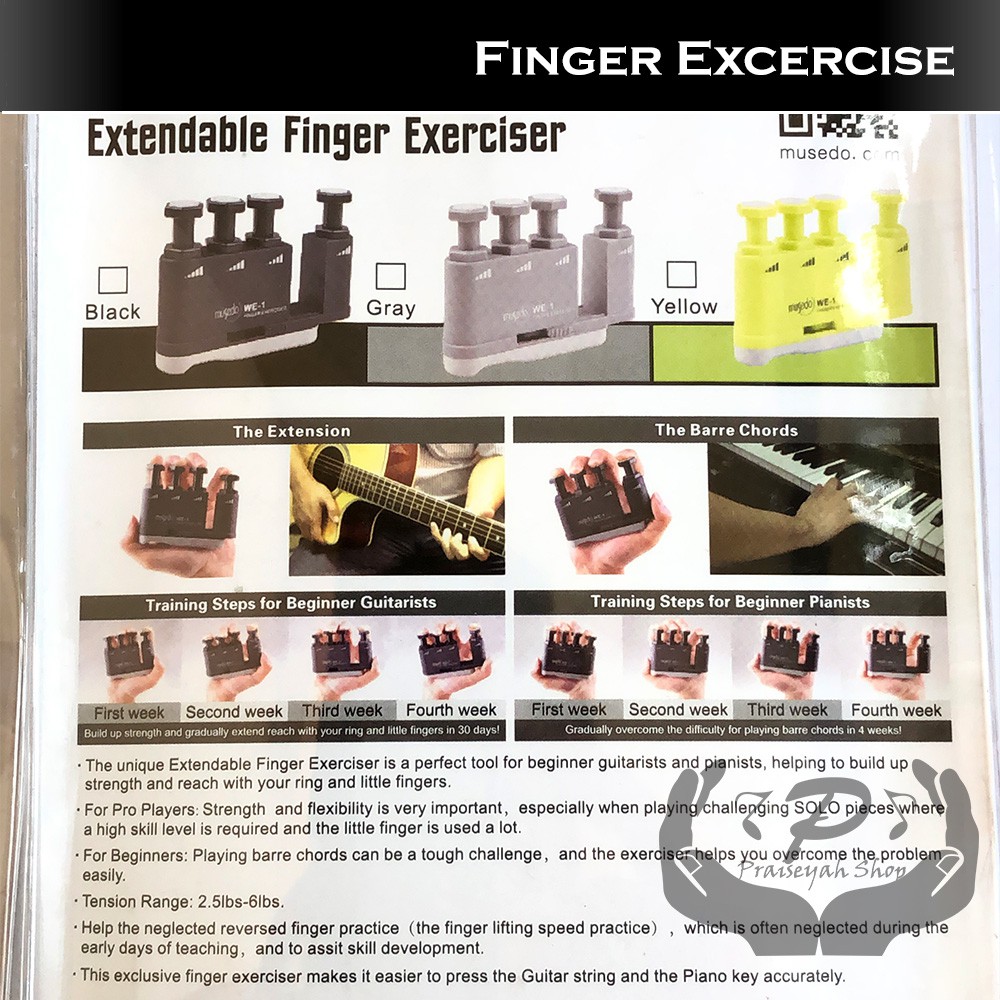 Extendable Finger Exerciser Musedo Latihan Jari Practice WE1 WE 1