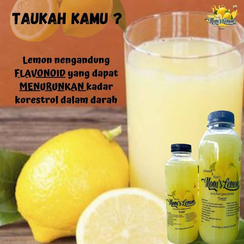 

Sari Lemon 100 % tanpa pengawet 250 gr Moms Honey