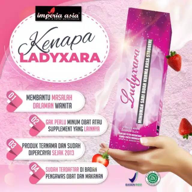 

Minuman khusus wanita Ladyxara jus herbal 100℅ original.