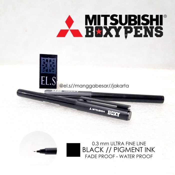 

TERBARU Mitsubishi Boxy Black Pen 03 mm