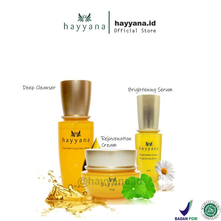 Hayyana Skincare Paket GLOWING 30 Hari Brightening Serum - Cerah Atasi Flek Hitam dan Keriput