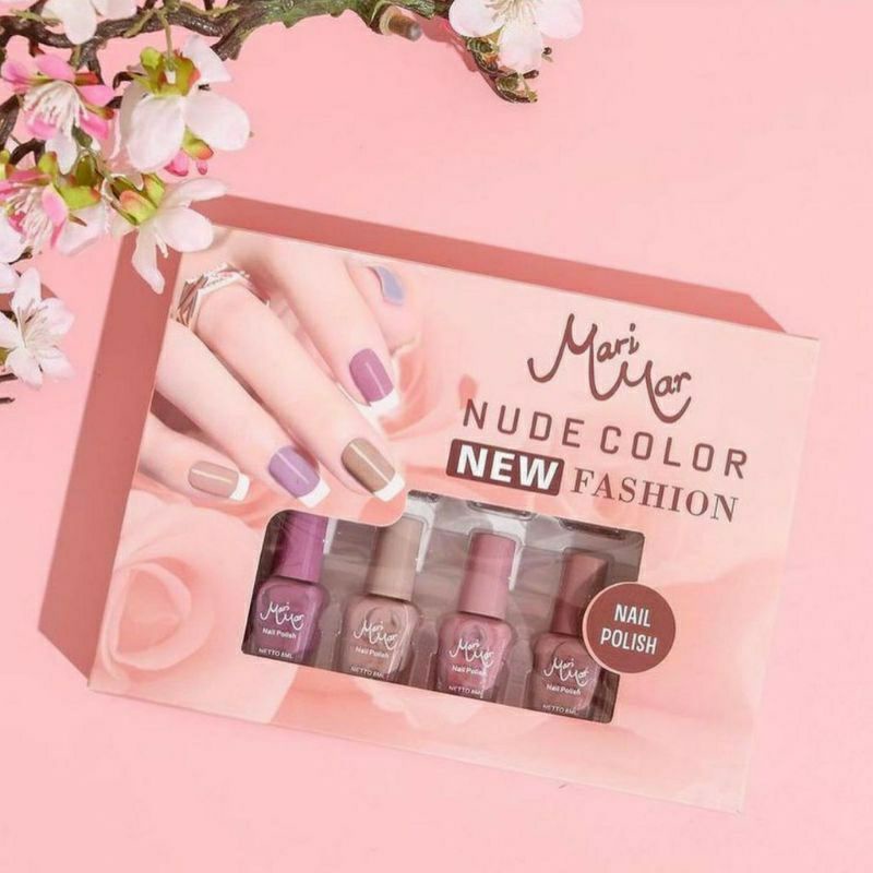 MARIMAR Nail Polish Nude Color | Kutek Kuteks warna nude cat kuku | Xi Xiu BPOM