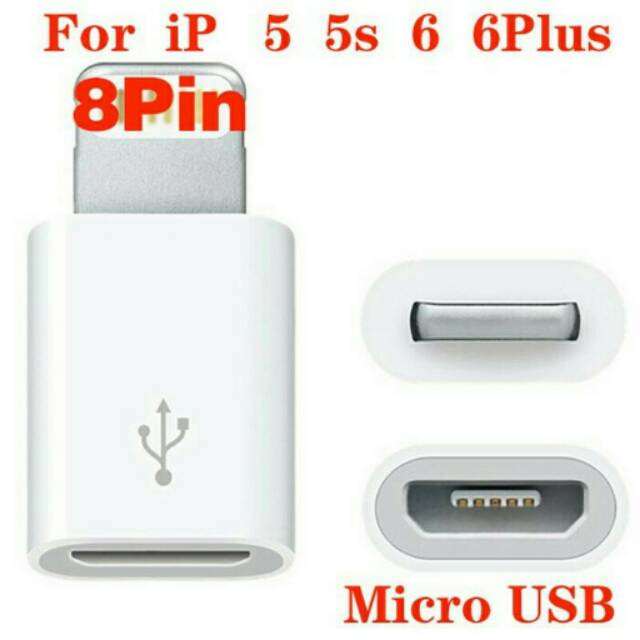 Converter / sambungan charger micro usb to iphone 5