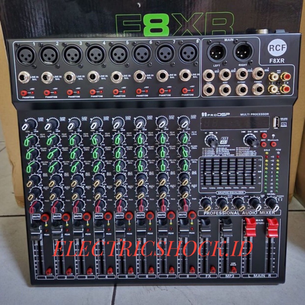 MIXER AUDIO RCF F8XR / RCF F8 XR / F 8XR SOUNDCARD EFFECT REVERB