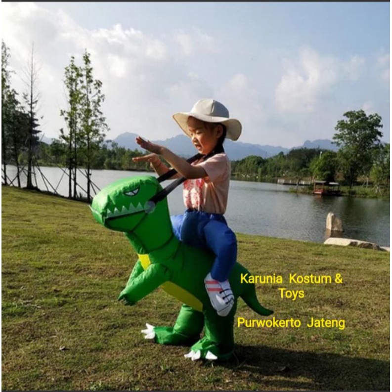 KOSTUM DINOSAURUS PESTA ANAK COSPLAY KARAKTER DINO LUCU