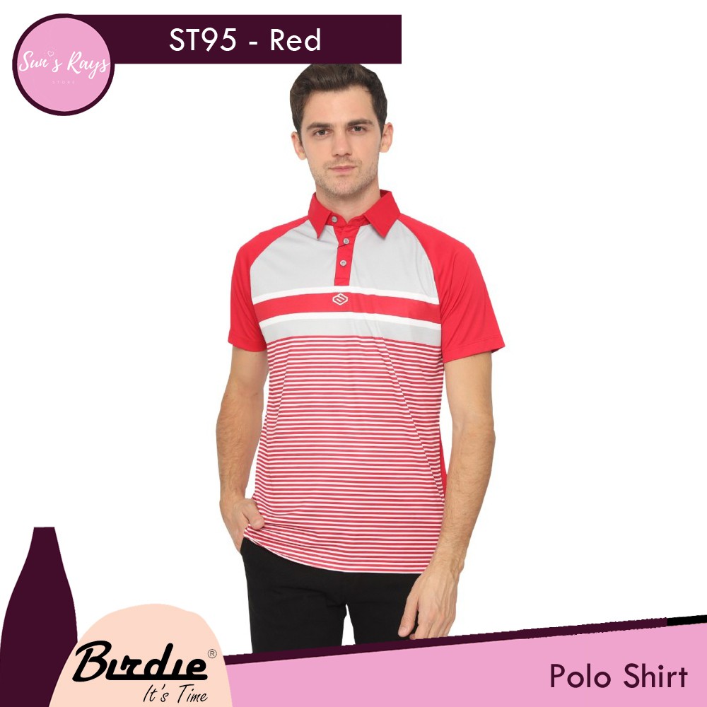 BIRDIE ST95 Sublime Golf Shirt Pria Kaos Golf Polo Kaos Olahraga Kaos Berkerah Polo Shirt Atasan