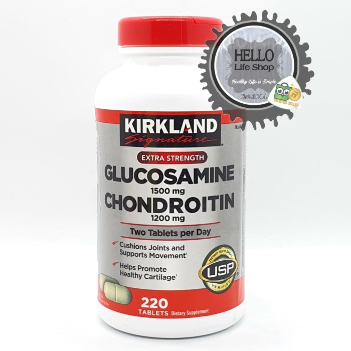 NEW Kirkland Signature Glucosamine Chondroitin 220 tabs